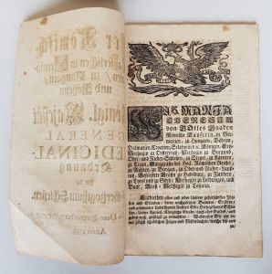 Maria Theresia - Der Römisch-Kayserlichen in Germanien / zu Hungarn / und Böheim Königl. Majestät General Medicinal-Ordnung Für das Erb-Hertzogthum Schlesien.