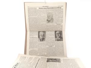 Neues Oesterreich. Organ der Demokratischen Einigung. 1. Jg., Folge 1 - 38 (20 und 23 fehlen), Dienstag 24. April 1945 bis Dienstag, 5. Juni 1945. Herausgeberschadt: Leopold Arzt, Ernst Czeija, Ing. F...