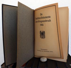 Amtliche Dokumente zum Kriegsausbruch 1914 und dessen Vorgeschichte.