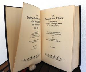 Amtliche Dokumente zum Kriegsausbruch 1914 und dessen Vorgeschichte.