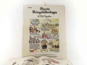 Schuppmann, Hans (Red.). Bunte Kriegsbilderbogen. Nr. 1-52 (ohne Nr. 9 u. 44-48).