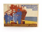 Hapag. Nordseebäder Fahrplan 1925.