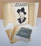 Slezak, Leo. 1.: Meine sämtlichen Werke. 2.: Der Wortbruch.