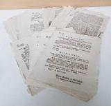 Lilienthal, Anton Krametz von, Polizeidirektor, bzw. in Vertretung Bajardi, k.k. Rath. Steckbriefe (34 Stück) von Deserteuren.