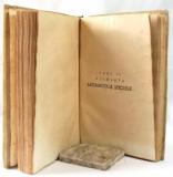 Josephus Tamagna. Arithmeticae vulgaris, et speciosae necnon Geometriae planae, et solidae elementa. Pars I. Elementa Arithmeticae Vulgaris. Pars II. Elementa Arithmeticae Speciosae.