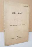 Julius Glaser. Bibliographisches Verzeichniß seiner Werke, Abhandlungen, Gesetzentwürfe und Reden. Ueberreicht von der Witwe.