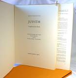 Girardoux, Jean. Judith. Tragödie in drei Akten. Lithographien von Max Ernst und Dorothea Tanning. Exemplar Nr. 404 v. 500.