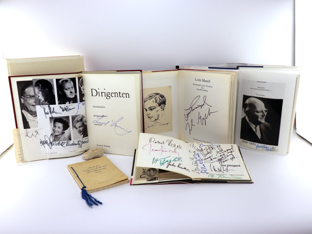 Dirigenten-Memorabilien.