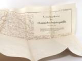 Pubikationsstelle Wien (Hrsg.). Verwaltungskarte der Ukrainischen Sowjetrepublik. Stand vom September 1940. Maßstab 1 : 1 250 0000. Mit Detailplänen von Charkow, Odessa und Kijew in 1 : 200 000.