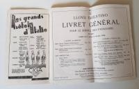 Lloyd Triestino: Livret Général pour le Service des Passagers. No. 22 F. (valable du 1er Janvier au 30 Juin 1930).