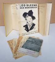 Slezak, Leo. 1.: Meine sämtlichen Werke. 2.: Der Wortbruch.