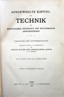 Niesiolowski-Gawin, Victor Ritter von. Ausgewählte Kapitel der Technik mit besonderer Rücksicht auf militärische Anwendungen.