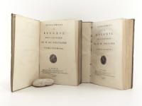 Supplément au Recueil des Lettres de M. de Voltaire. Tome Premier (1720-1764) et Tome Second (1764-1778).