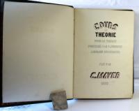 Mayer, C. Cours de theorie pour le tissage professé par P. Audibert - J. Berjon successeur.