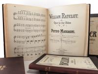 Kienzl, Wilhelm. 5 Notenbücher mit handschriftlichem Besitzvermerk von &quote;Dr. W. Kienzl&quote;. + AUTOGRAPHEN -