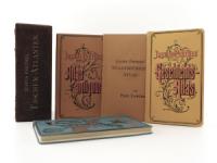 Perthes, Justus (Hrsg.). Justus Perthes´ Taschen-Atlanten. 4 von 5 Bänden in Lederkassette.