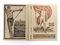 Wildung, Fr. I. Internationale Arbeiter-Olympia Frankfurt am Main. Olympiade. Jahrgang 1, Nummer 1-5, Juli-November 1924.