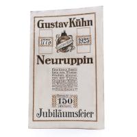 Kühn, Gustav. Eine kleine Sammlung von Wiederdrucken ältester, von der Firma Gustav Kühn in Neuruppin hergestellten Bilderbogen. 1775 - 1925 Überreicht zur 150jährigen Jubiläumsfeier.