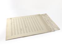 Horn, Kamillo. 4 Notenautographen: 1.: &quote;Ein Blick. 2.: &quote;o wärst du doch die stille Nacht&quote;. 3.: &quote;Es ist ein Stern gefallen&quote;. 4.: &quote;O laß mein Haupt&quote;.