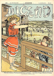 Jugend. Münchner illustrierte Wochenschrift für Kunst und Leben. Jg. 1896 1. Jg. Nr. 37 - 12. September Titelblatt von Peter Bauer, München EUR 29,00	Bestellnr.:	 j 9620