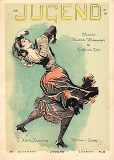 Jugend. Münchner illustrierte Wochenschrift für Kunst und Leben. Jg. 1896 1. Jg. Nr. 39 - 26. September Titelblatt: Ferdinand Frhr. v. Reznicek, München EUR 7,00	Bestellnr.:	 j 9622b